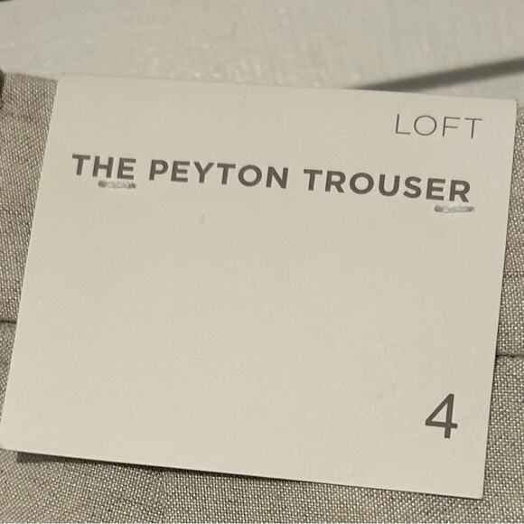 Loft The Peyton linen blend pleated wide leg trouser pants beige. Size 4/6 - Picture 4 of 11